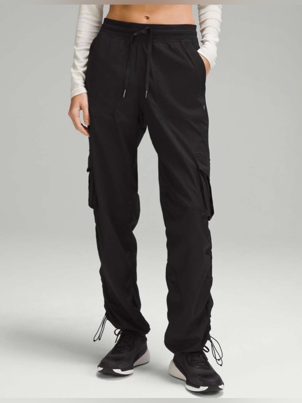 LULULEMON Black Dance Studio Relaxed Fit Mid Rise Cargo Pants